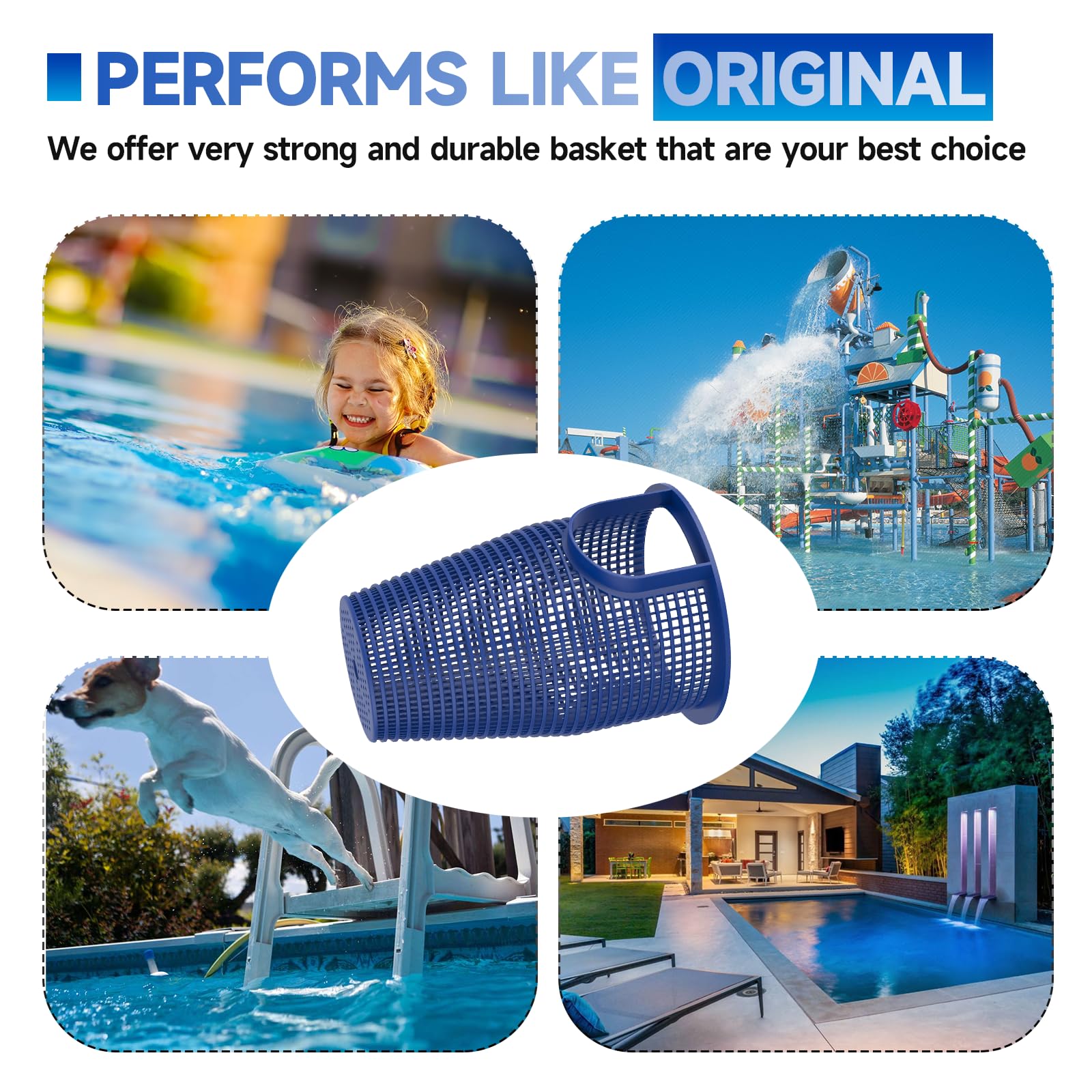 Pooloop 070387 basket compatibility image confirming fit with Whisperflo and Intelliflo pumps.