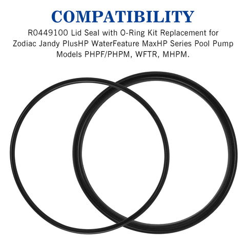 Pooloop R0449100 lid seal measures 6.6 inches for newer models