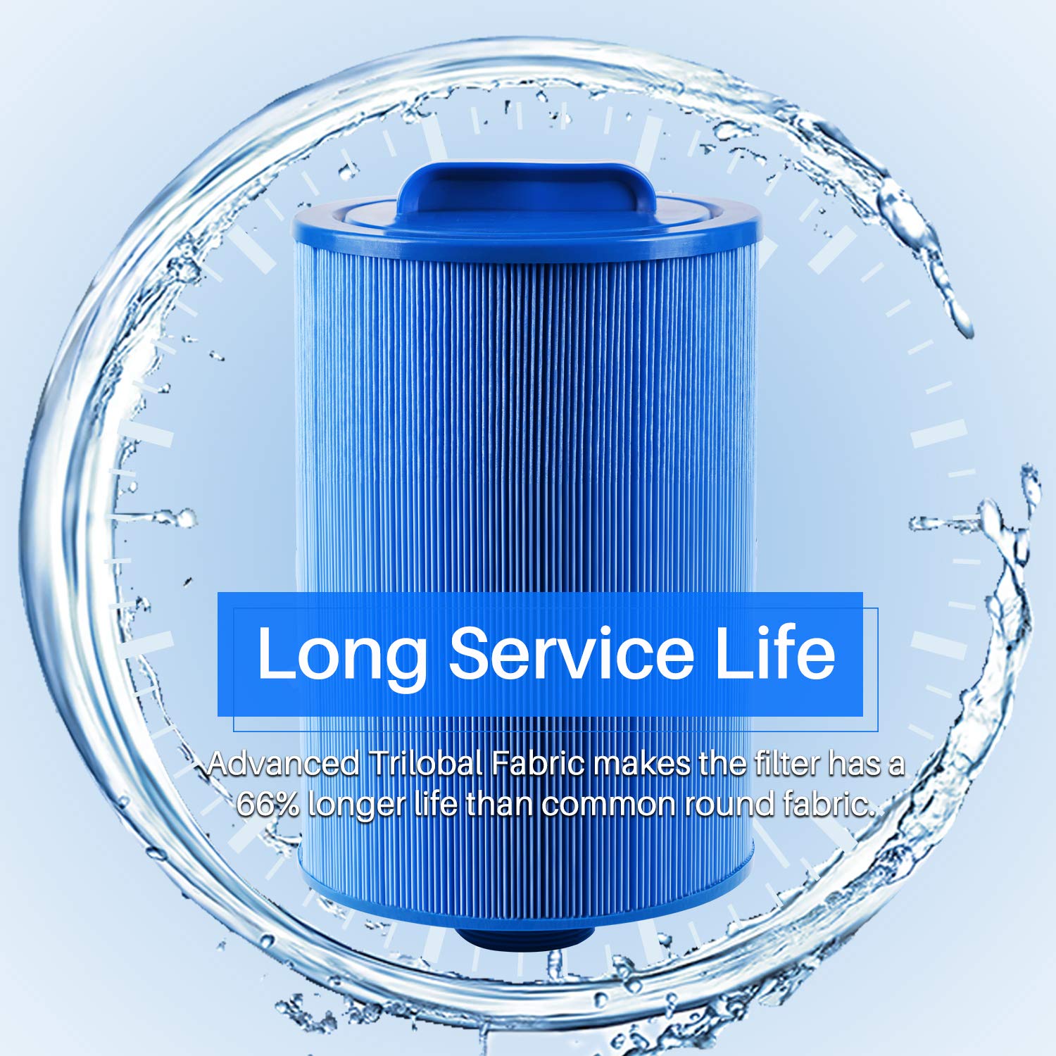 PoolPure 50 sq ft filtration area supports thorough debris removal.