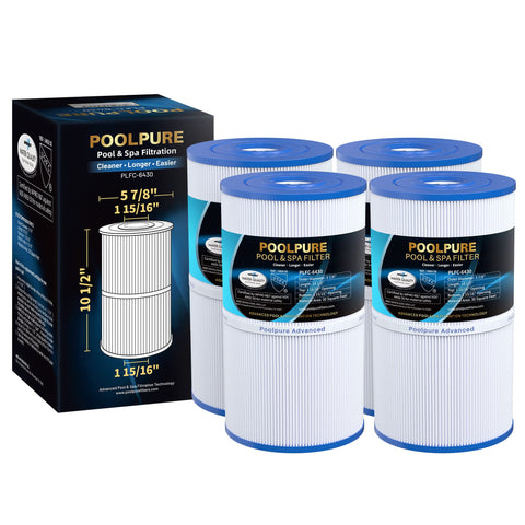 POOLPURE C-6430 spa filter front view improves water clarity for a crisper hot tub experience