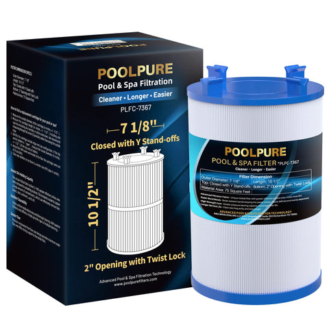 POOLPURE C-7367 spa filter demonstrates broad compatibility for simple replacement and reliable spa filtration.