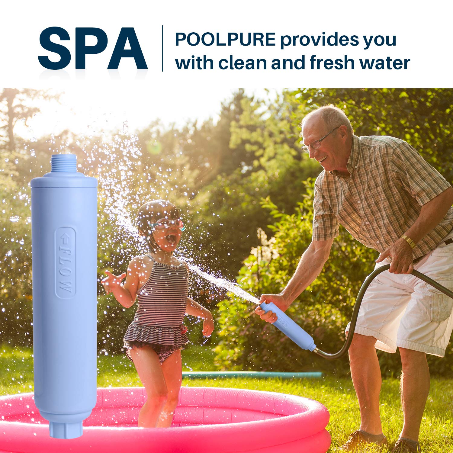 POOLPURE filters up to 8,000 gallons for extended outdoor use