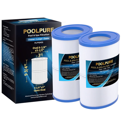 POOLPURE oval spa filter for PDM30 fits Dream Maker tubs for clearer water.