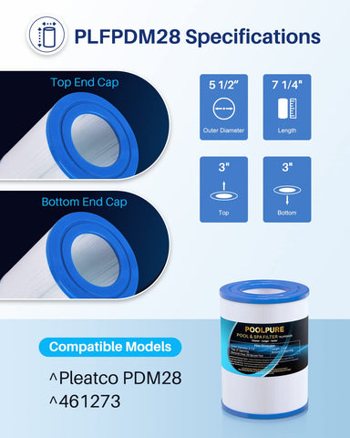 PoolPure PDM28 shows dirt-locking technology for easy rinse.