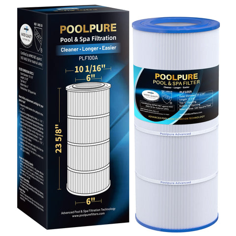 PoolPure PLF100A length indicator showing 23-5/8 inches for easy retrofit planning