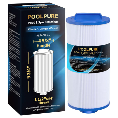 PoolPure PLF4CH-24 spa filter maintains crystal-clear water with 25 sq ft filtration