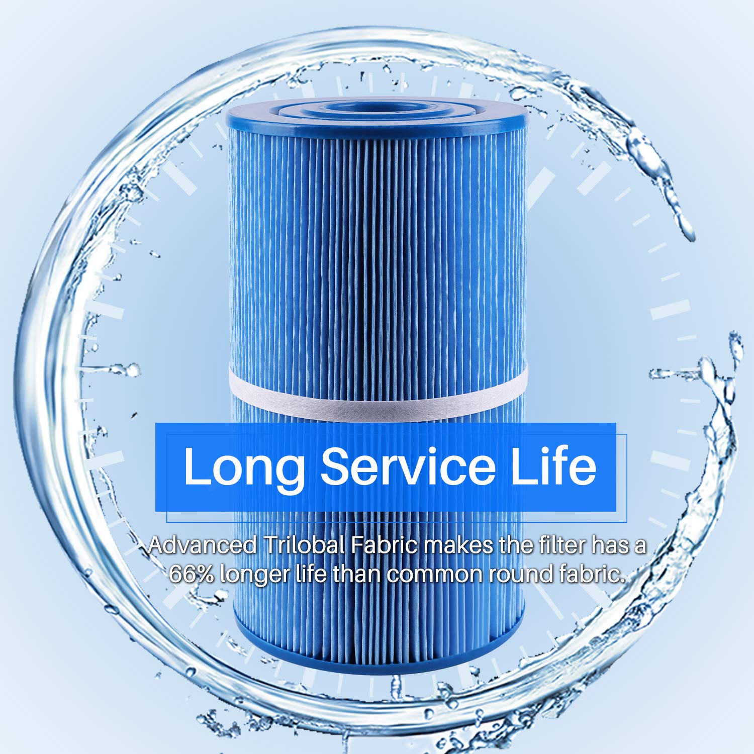 Poolpure PLFC-6430-M filter fabric close-up for durable filtration