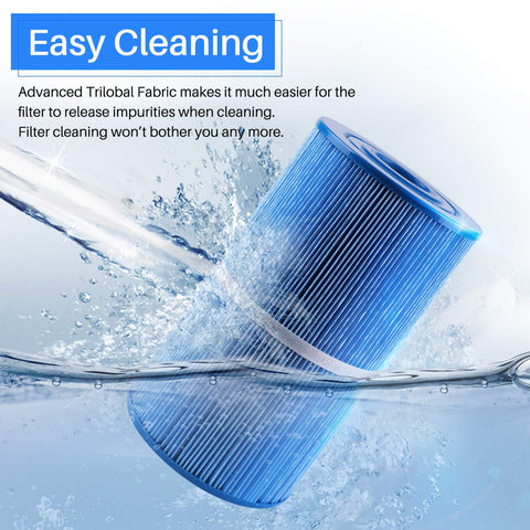 Poolpure PLFC-6430-M spa filter cleaning process in action