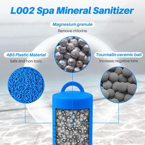 PoolPure silver ion cartridge in spa water improving clarity