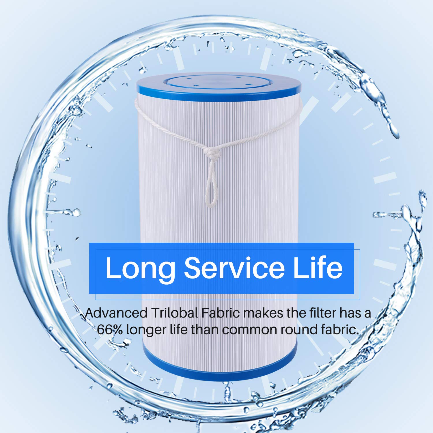 POOLPURE filter bottom features 1-1/2 inch MPT thread for easy installation.