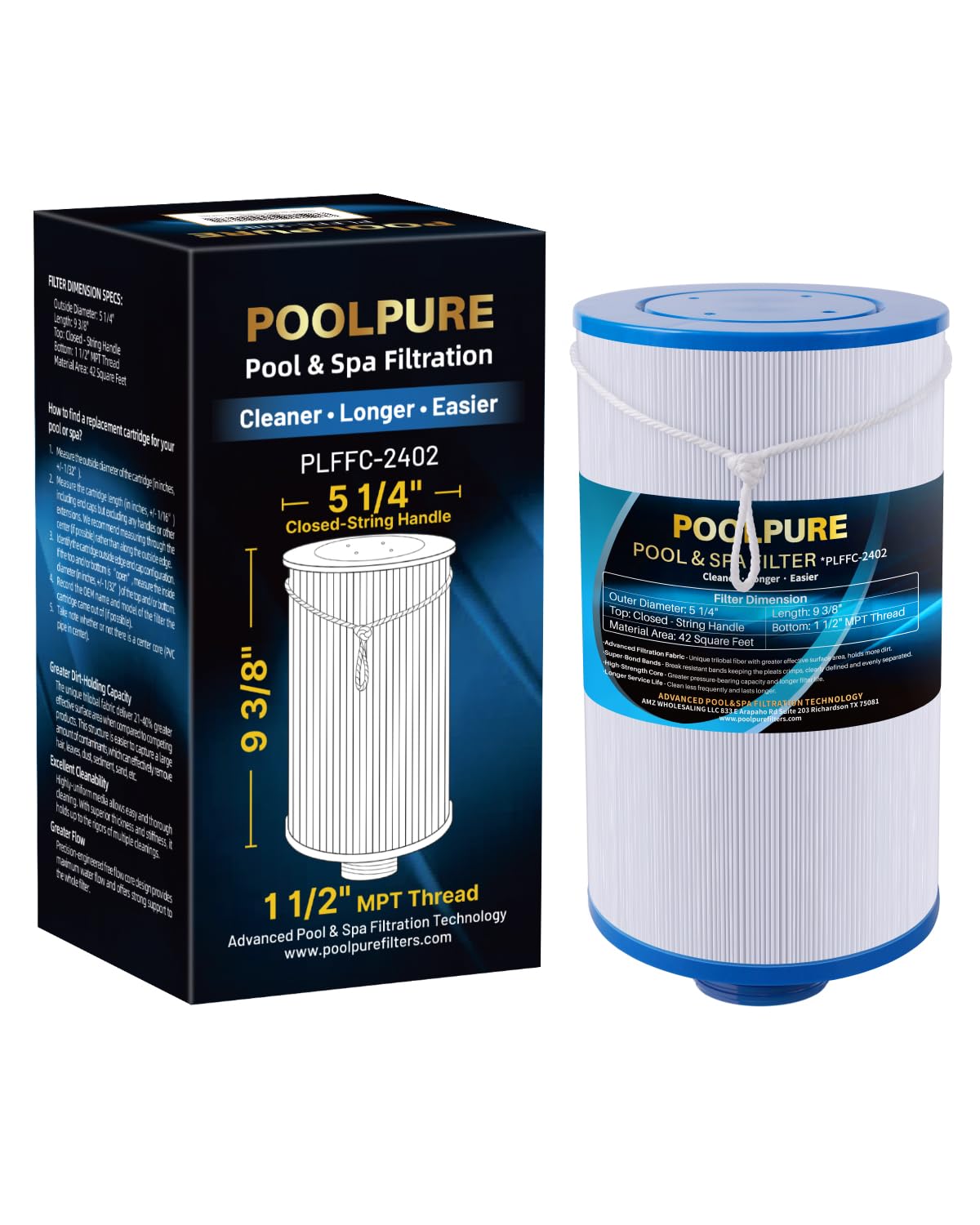 POOLPURE spa filter compatibility chart shows broad replacement options for brands