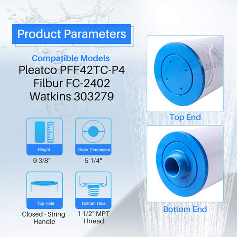 POOLPURE filter cartridge demonstrates dirt-locking technology for cleaner water.