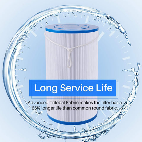 POOLPURE spa filter cleaning ease demonstrates quick rinse to maintain performance