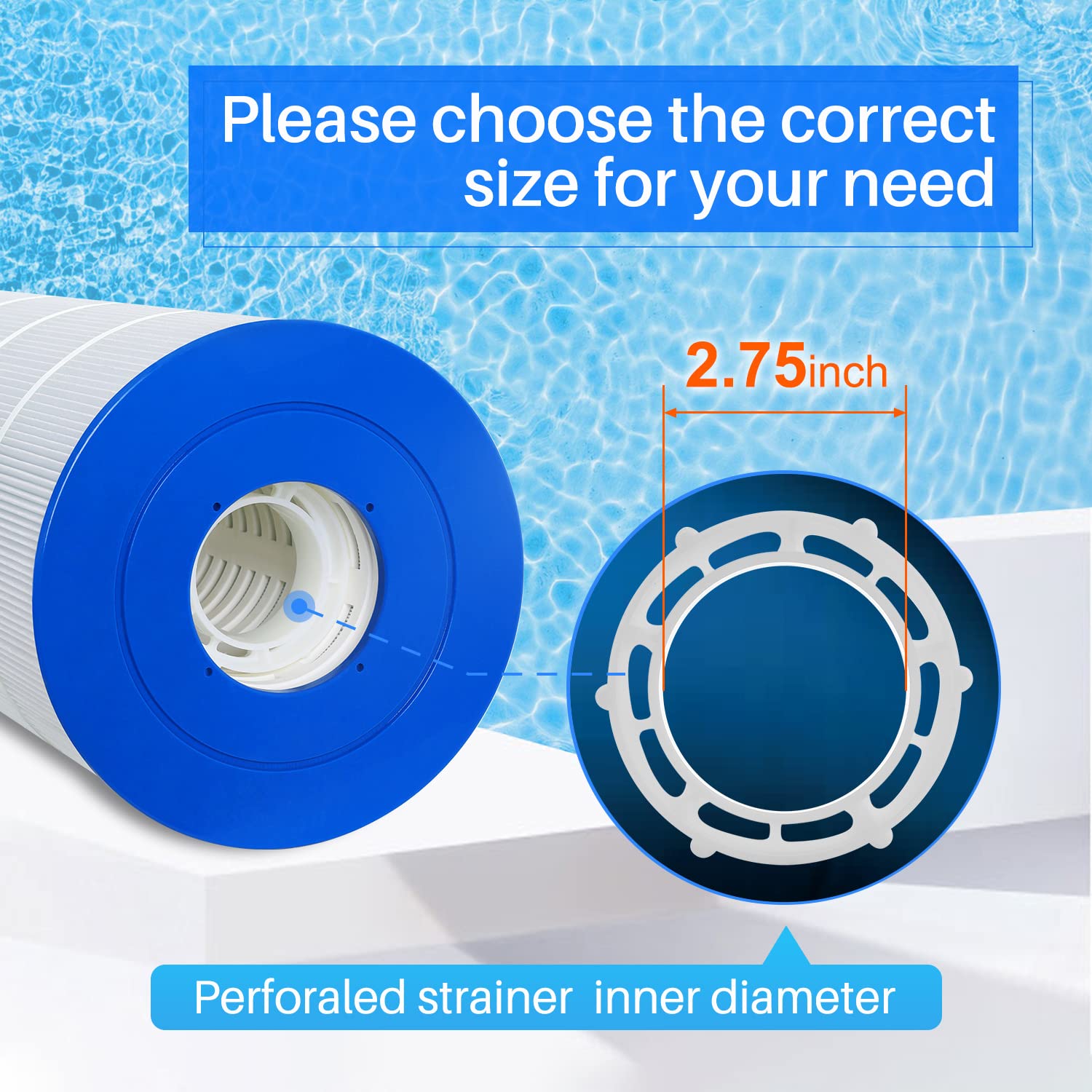 Trilobal fabric filter of PA100S shown for easy cleaning cycles