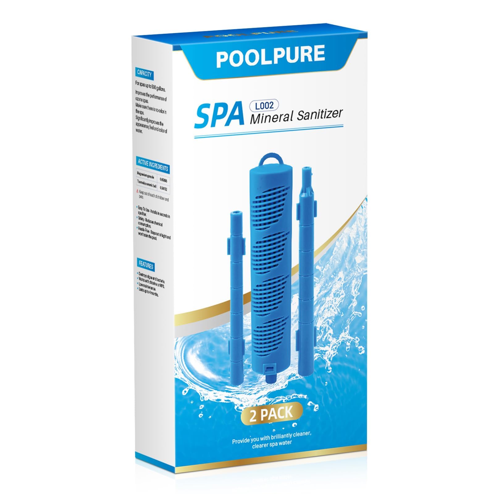 PoolPure water after treatment shows crystal clarity and softness