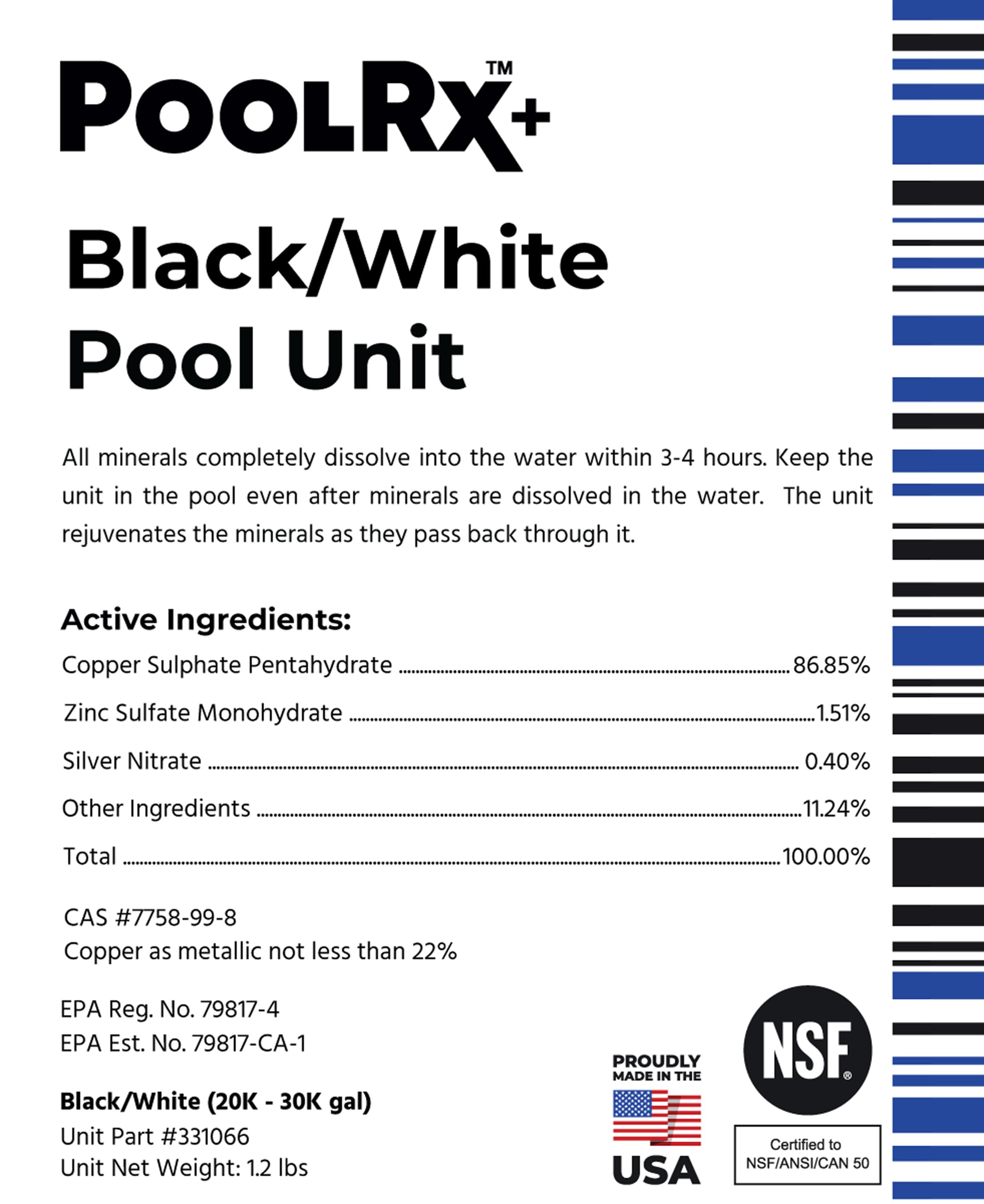 PoolRX+ dosing and placement guide aids easy application