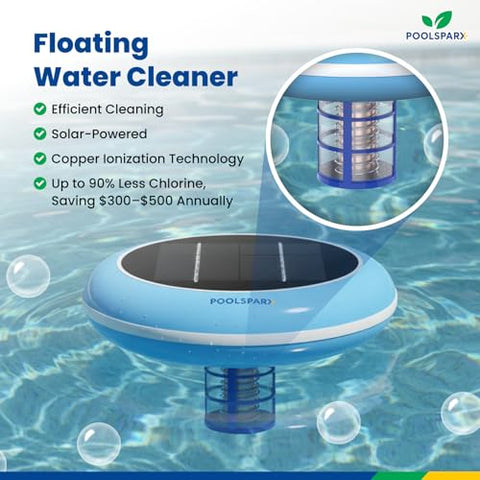 POOLSPARX copper anode visible for long-lasting pool clarity