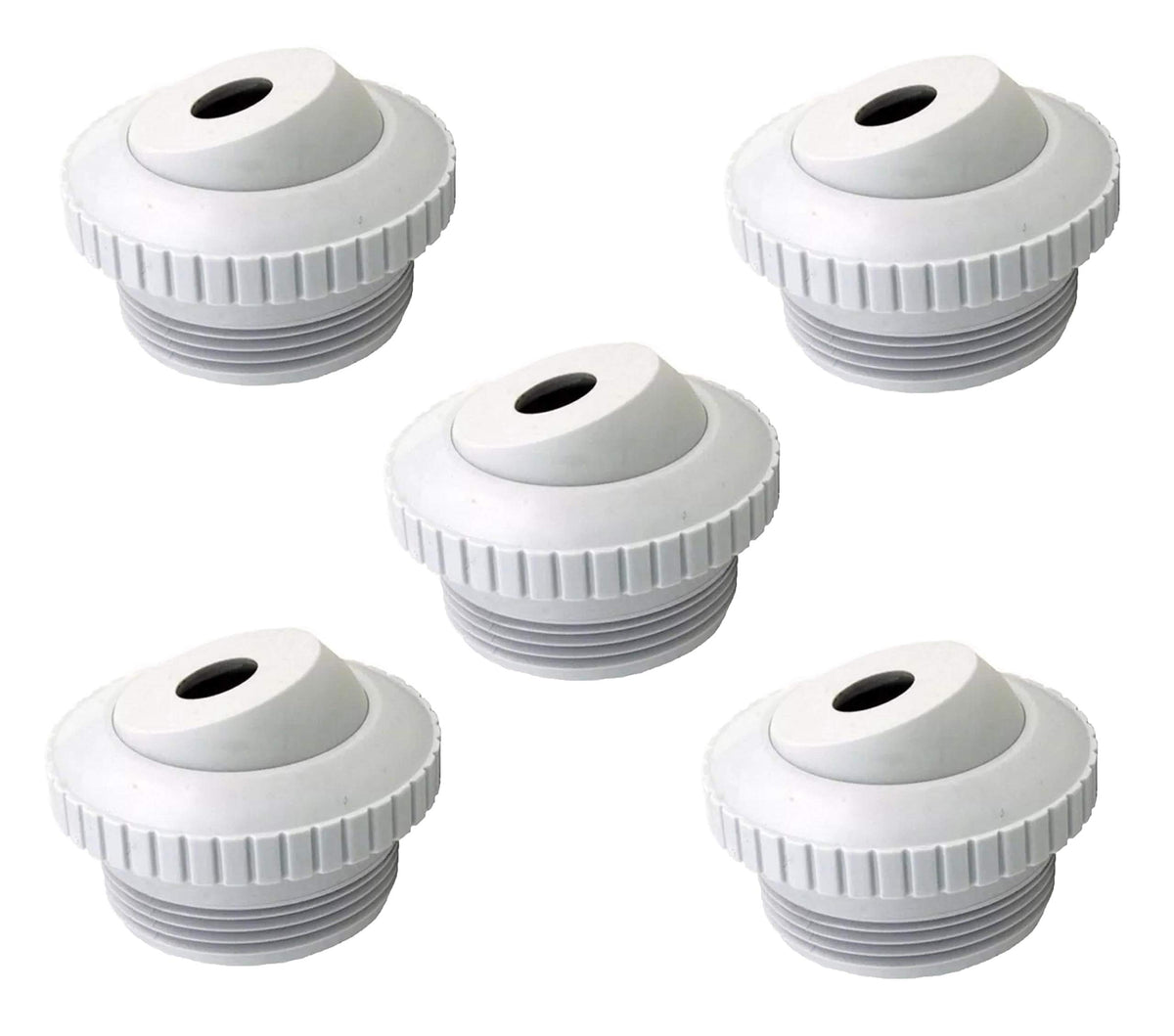 Pool Supply Town Hydrostream return jet front view showing sleek white finish for spa compatibility