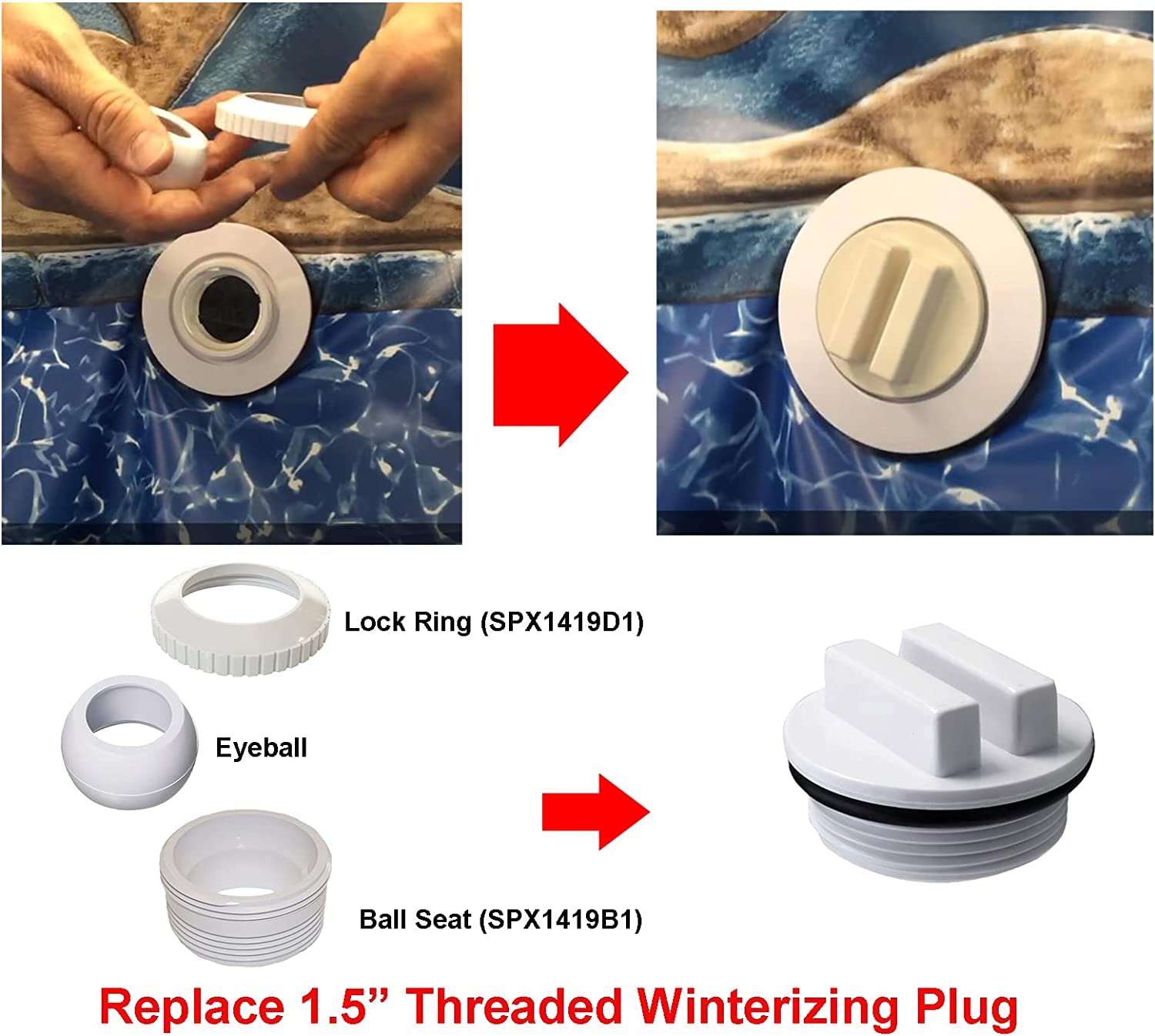 Pool Supply Town Hydrostream installation in pool simplifies Hayward SP1419C replacement