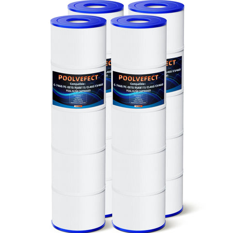 POOLVEFECT PF-07080 for Jandy CL460 compatible cartridge for clear pool water