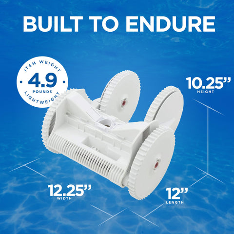 Poolvergnuegen lower-body wheels—durable, smooth-rolling components for reliable cleaning.