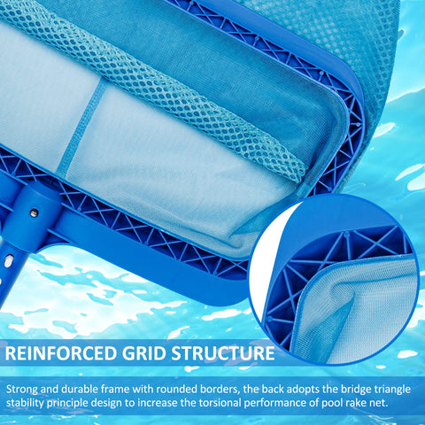 Poolvio deep bag captures small branches and debris.