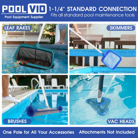 Poolvio durable aluminum construction with 1.2 mm wall resists wear