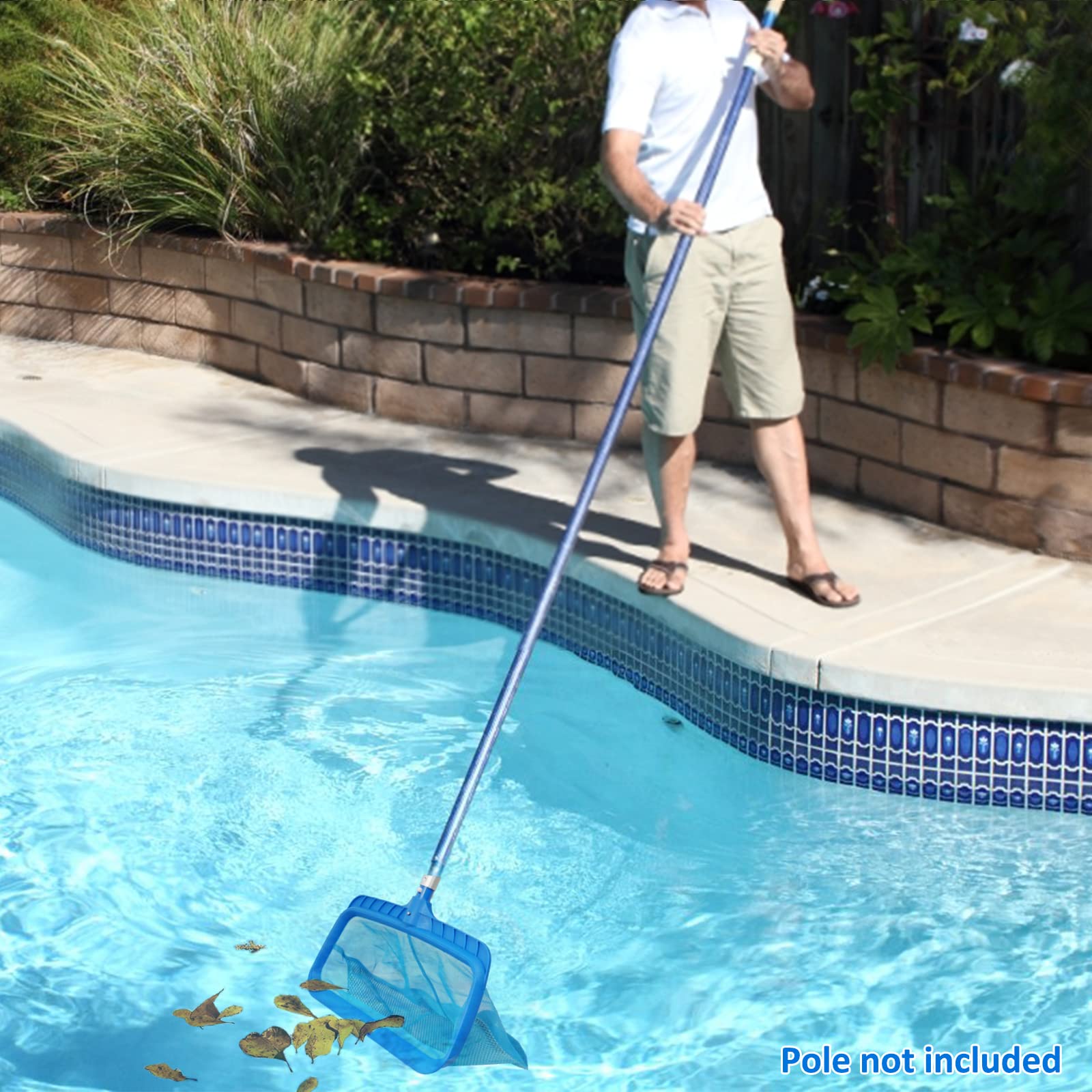 Poolvio edge-safe design protects pool liners.