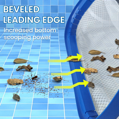 Poolvio EZ clip attachment enables quick, pinch-free pole mounting
