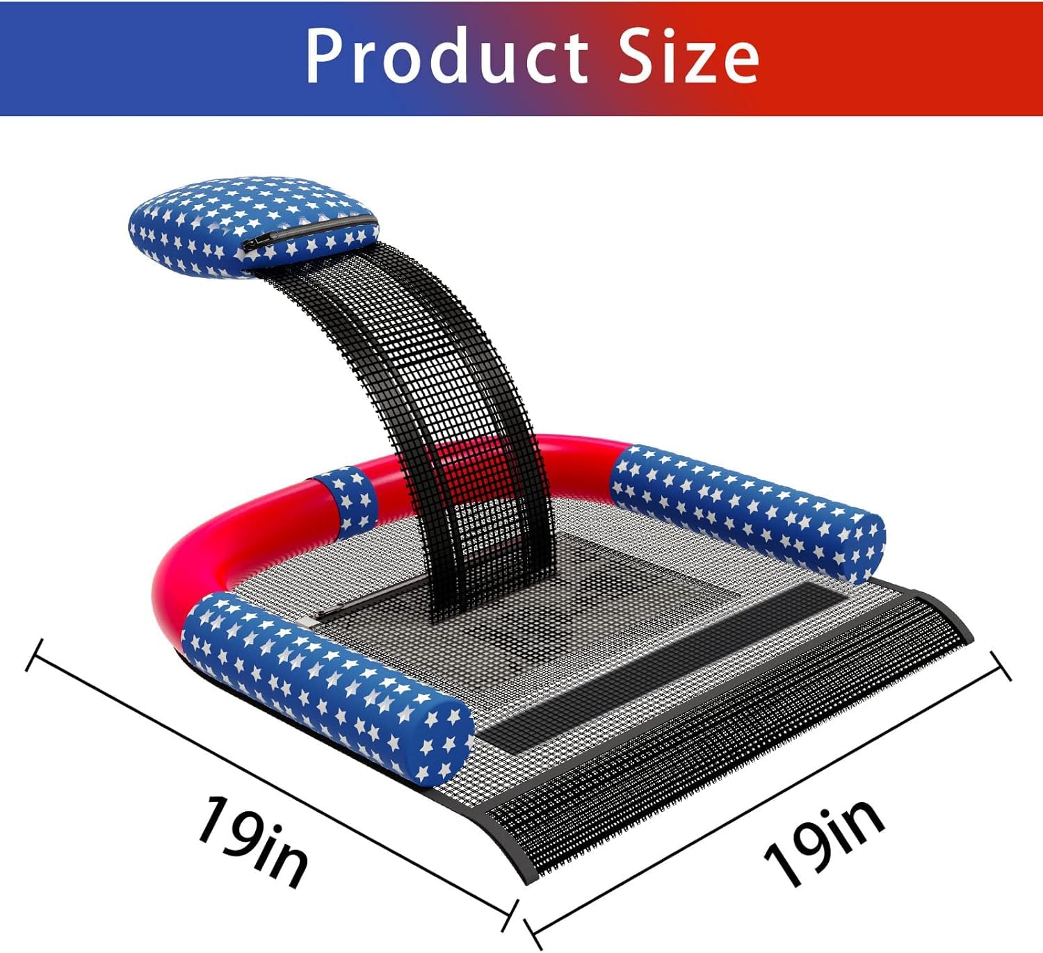 Poolvio floating ramp with debris net catching leaves and twigs