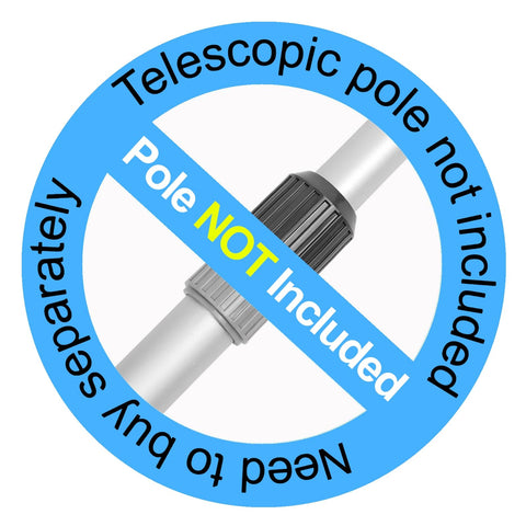 Poolvio heavy-duty leaf net shows a rust-resistant aluminum frame for lasting use