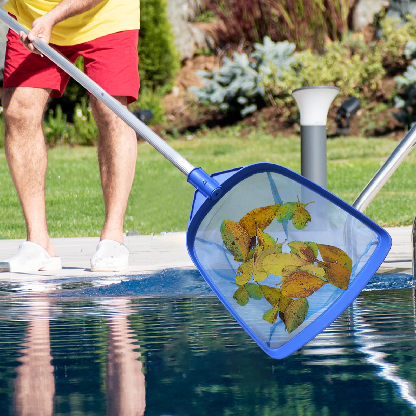 Poolvio usable in hot tubs and fountains for debris control.