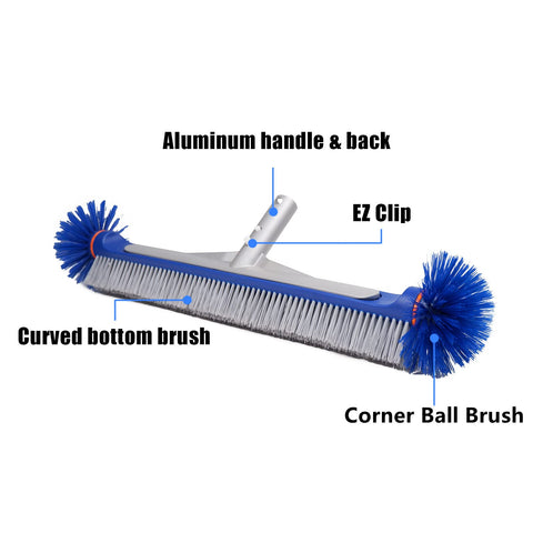 Poolvio Pro bottom-curved bristles lift stains along curves
