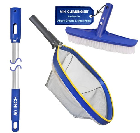 Poolvio ultra-fine mesh skimmer net catching fine debris