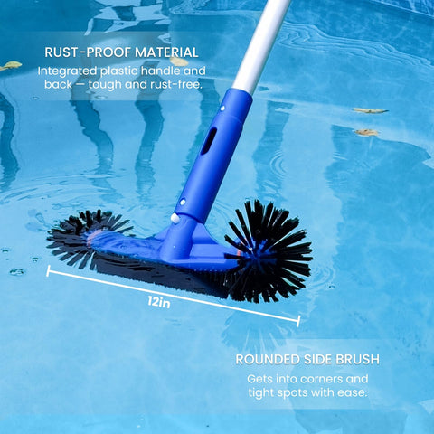 Poolvio universal-fit for vacuum, net, and brush heads.