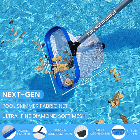 Poolvio universal pole fit demonstrates compatibility with standard 1 1/4-inch poles