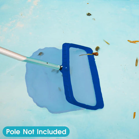 Poolvio wide scoop quickly removes bottom debris with less effort