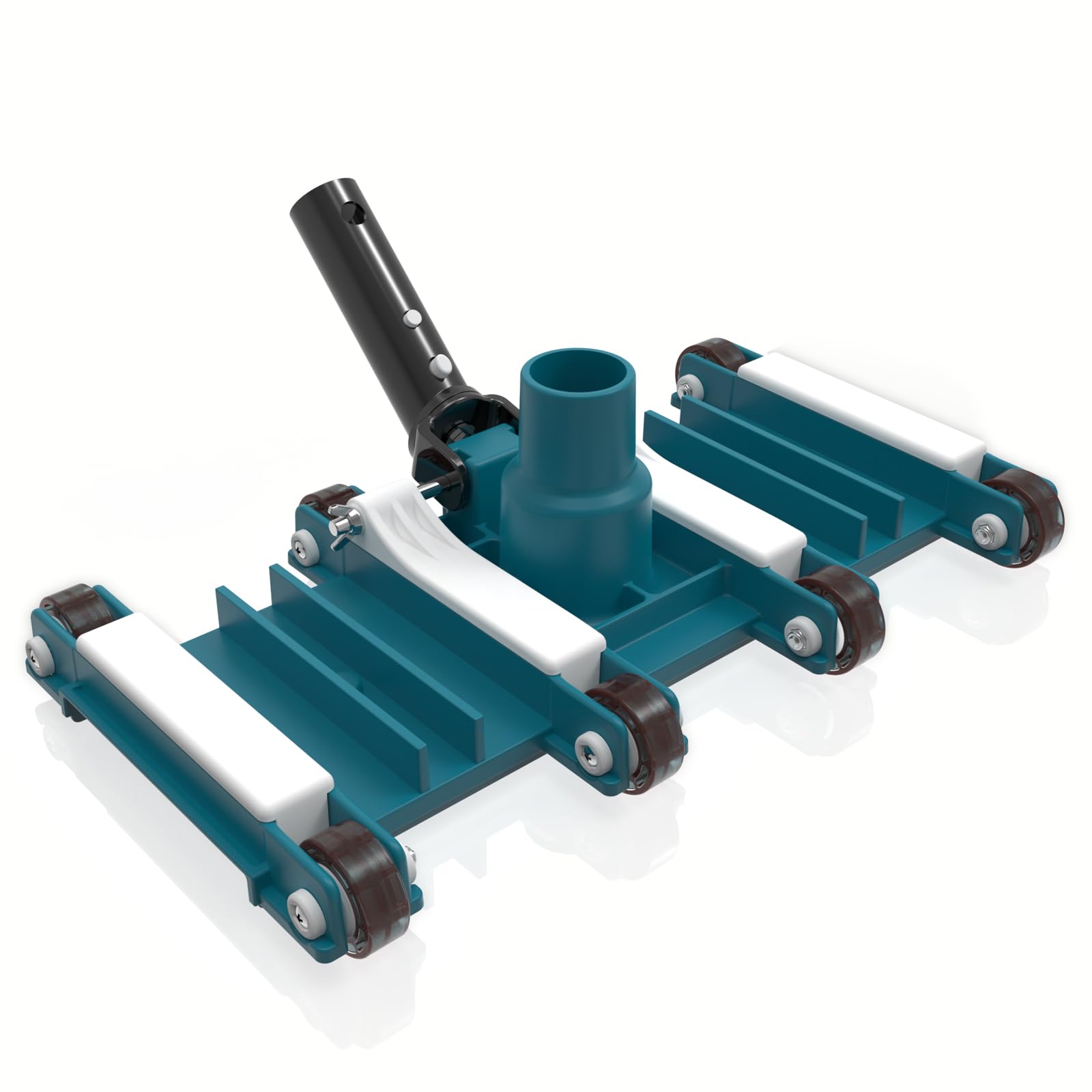 POOLWHALE 14-inch vacuum head with wheels for efficient bottom cleaning.