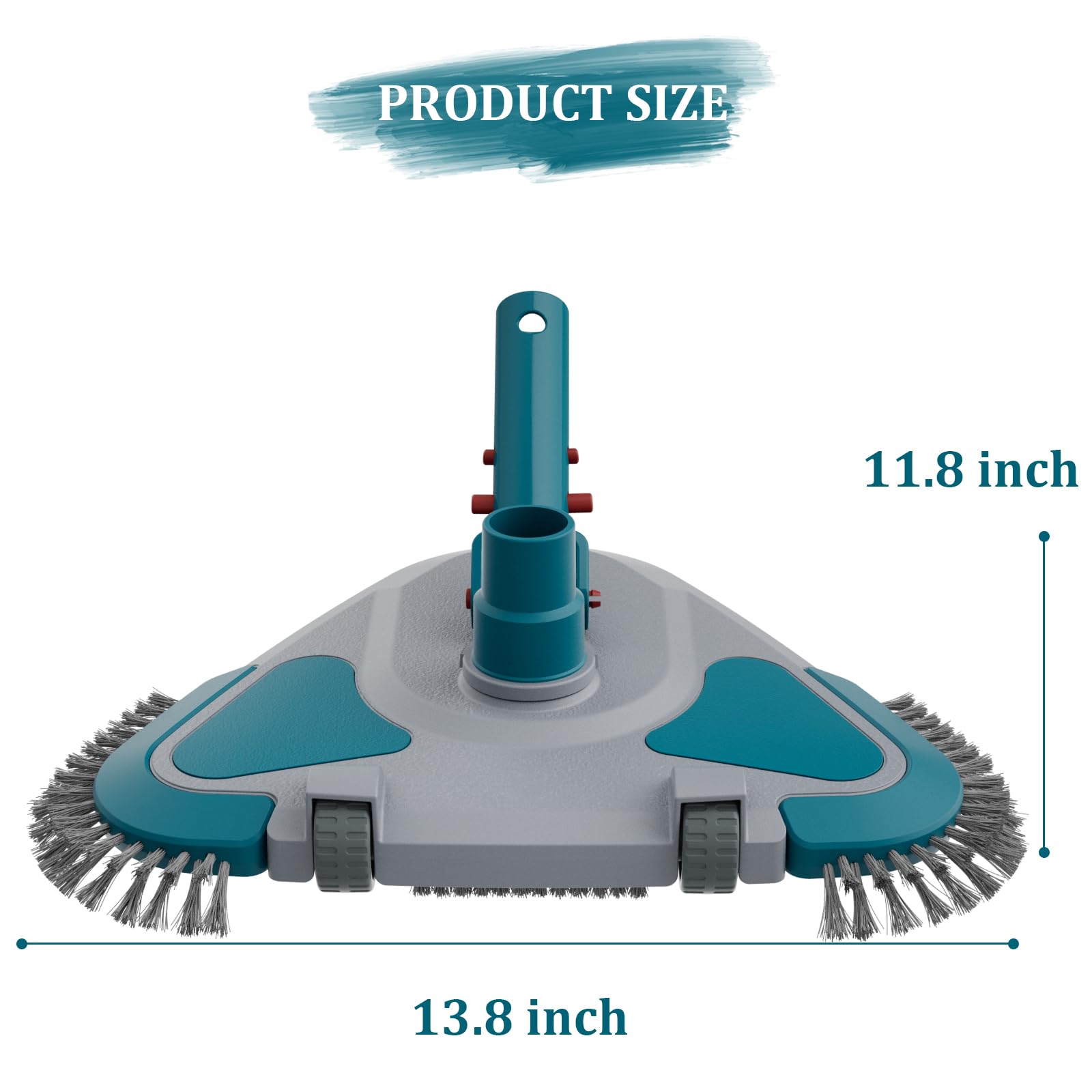 POOLWHALE durable ABS plastic construction ensures long-lasting pool cleaning.
