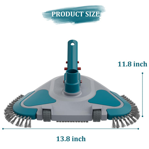 POOLWHALE durable ABS plastic construction ensures long-lasting pool cleaning.