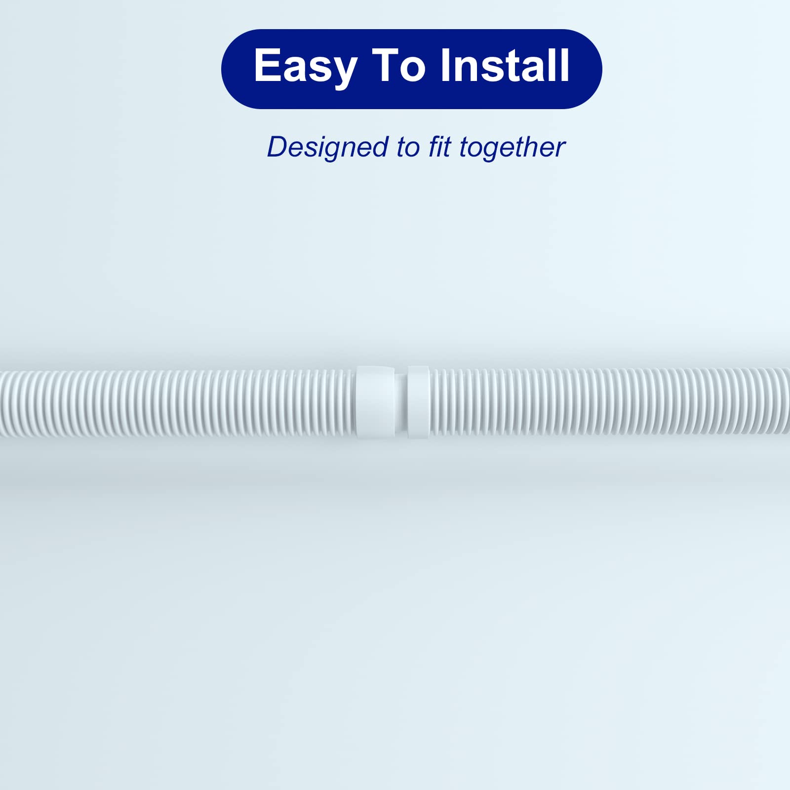 POOLWHALE durable, flexible hose reduces kinks for longer pool seasons.