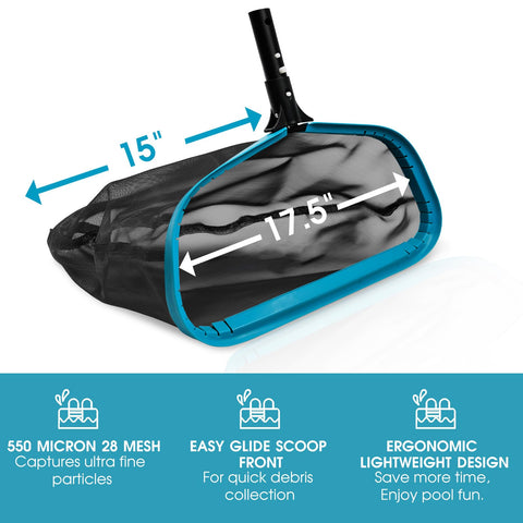 POOLWHALE EZ clip handle prevents pinching during attachment