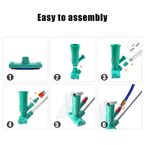 POOLWHALE garden hose attachment simplifies water-powered vacuuming.