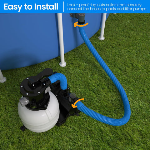 PoolWhale hose compatible with Intex, Coleman and other 1,500–2,500 GPH units