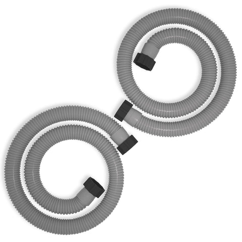 POOLWHALE hose two-pack in grey for easy above-ground pool replacement