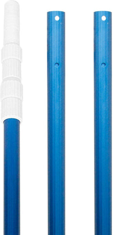 POOLWHALE rubber grip handle offers non slip control during cleaning