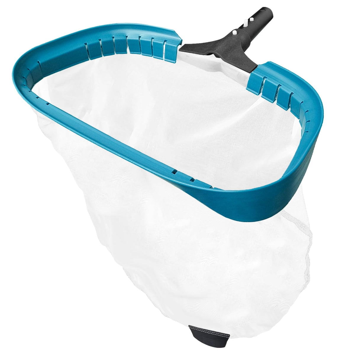 POOLWHALE pool net front view shows aluminum frame for durable pool cleaning.
