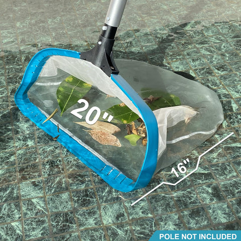 POOLWHALE pool net ez-clip handle for quick attachment.