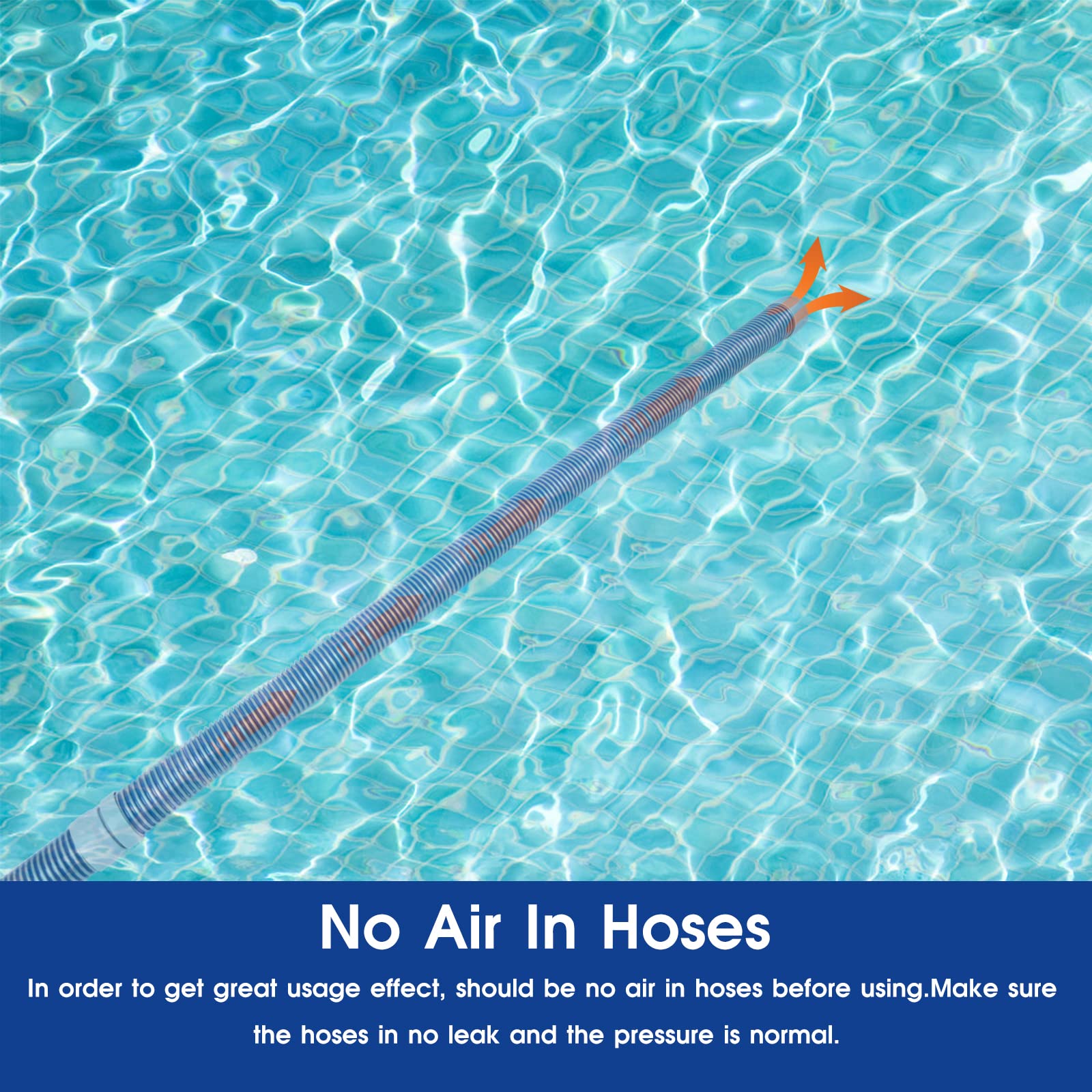 POOLWHALE Pool Vac compatibility hose for suction cleaners