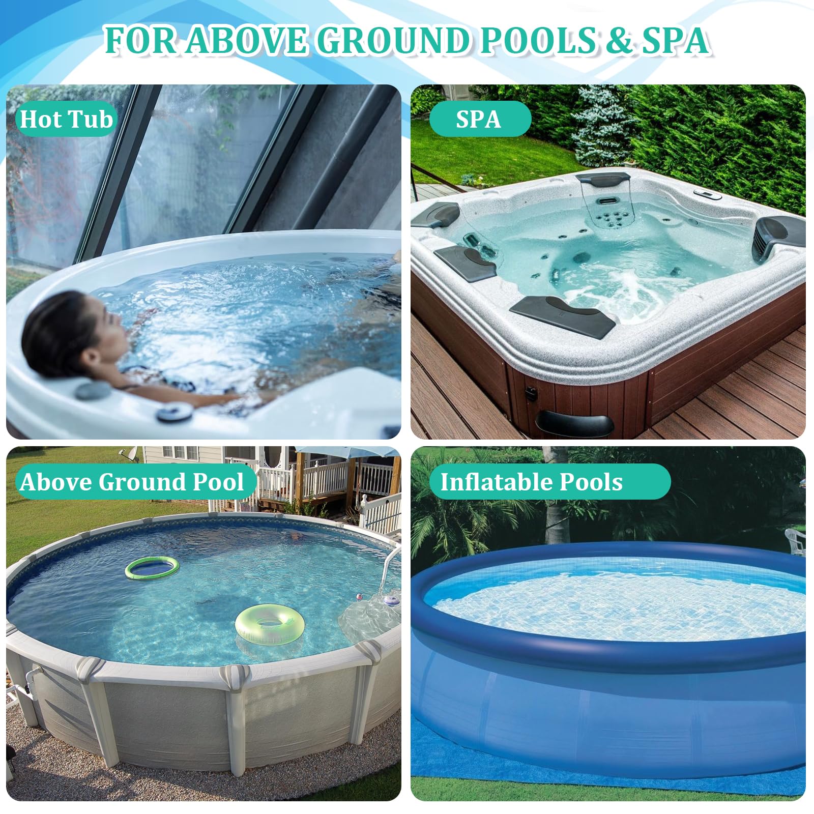 PoolWhale vacuum ideal for above-ground pools, spas and ponds
